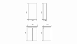 Velvex Мебель для ванной Klaufs 50 белая/дерево – фотография-6