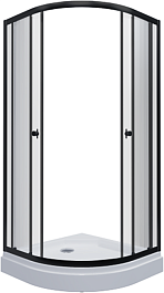 Triton Душевой уголок Альфа-Блэк 90x90 с поддоном – фотография-1