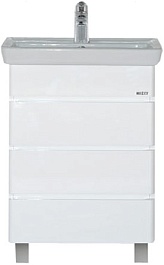 Misty Тумба с раковиной Прима 60 белая – фотография-1