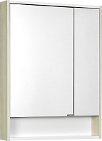 Акватон Зеркальный шкаф Рико 65 белый, ясень фабрик