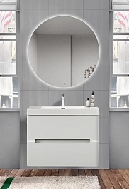 Parly Тумба с раковиной River 70 подвесная лилейно-белая – фотография-8