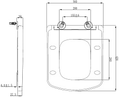 Allen Brau Крышка-сиденье Liberty 4.33006.20 белый глянец – фотография-2