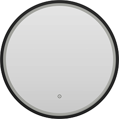 Misty Мебель для ванной Виста 150 подвесная белая матовая с черной столешницей – фотография-12