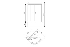 Royal Bath Душевая кабина RB90CK5-WC-CH – фотография-2