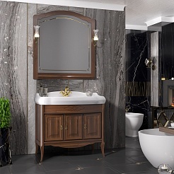 Opadiris Зеркало для ванной Лоренцо 100 орех – фотография-2