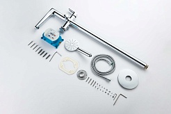 Aquatek Напольный смеситель для ванны с душем Бетта AQ1145CR хром – фотография-7