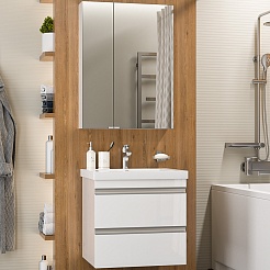 Misty Мебель для ванной Ингрид 60 подвесная белая – фотография-1