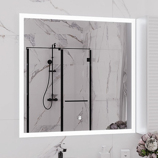 Comforty Мебель для ванной Геленджик 120 9110 подвесная белая матовая – картинка-7