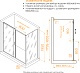 RGW Душевой уголок Passage PA-74-1B (PA-14B + Z-060-2B) 180x90 профиль черный стекло прозрачное – картинка-6