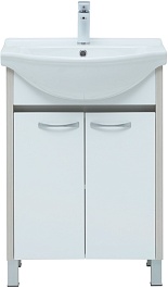Aquanet Тумба под раковину Донна 60 белый дуб/белая – фотография-3