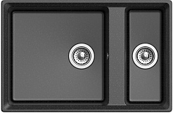 Granfest Мойка кухонная GF-LV-760K черный – фотография-2