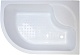 Royal Bath Душевой уголок 120/80 BK RB 8120BK-C-CH R с поддоном – фотография-5