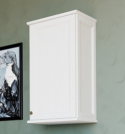 ValenHouse Шкаф подвесной Лиора 40 белый, фурнитура бронза – фотография-1