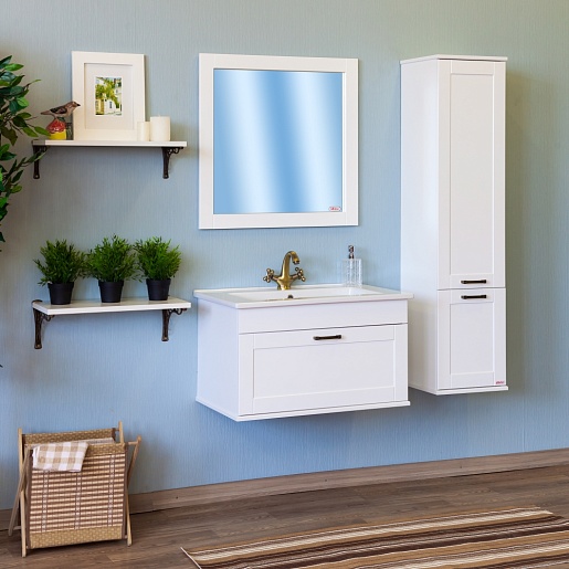 Sanflor Мебель для ванной Ванесса 75 белый – фотография-8