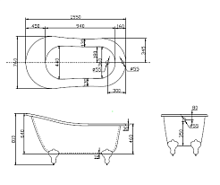 BelBagno Акриловая ванна BB06-1550-CRM, ножки BB-LEG-LION-CRM – фотография-4