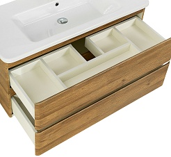 BelBagno Тумба с раковиной Albano-Cer 105 подвесная Rovere Rustico – фотография-7