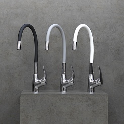 Lemark Смеситель для кухни Linara LM0415C-Black серый/хром – фотография-2