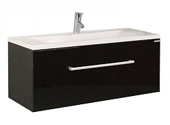 Акватон Тумба с раковиной "Мадрид 100 М-1" черная – фотография-1