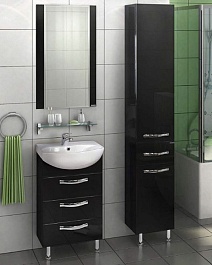 Акватон Мебель для ванной "Ария 50" Н черная – фотография-1