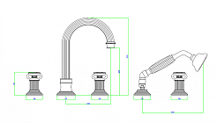 Cezares Смеситель OLIMP-BVD-01-O на борт ванны – фотография-2