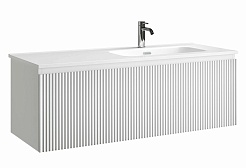 Sancos Тумба с раковиной Snob R 1.0 120 R bianco раковина Element 121 чаша справа CN7006R – фотография-1