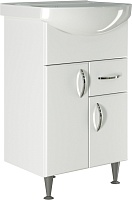 Mixline Тумба с раковиной Комфорт 52 белая