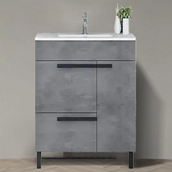 Parly Тумба с раковиной Gill 60 цементно-серый – фотография-1