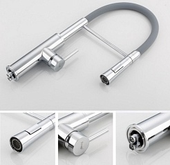 Frap Смеситель для кухни F4452-6 хром – фотография-2