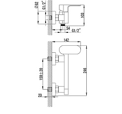 Iddis Смеситель Mirro MIRSB00I03 для душа – фотография-2