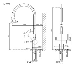 Sancos Смеситель для кухни Arno SC4005MB матовый черный – фотография-4