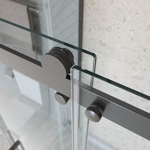 BelBagno Душевой уголок Marino MARINO-2-AH-1-140/100-C-GM 140x100 профиль оружейная сталь стекло прозрачное – картинка-5