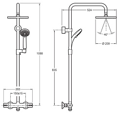 Jacob Delafon Душевая система July E45716-CP – фотография-2