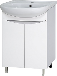 Misty Тумба под раковину Смайл 60 белая – фотография-1