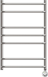 Point Полотенцесушитель электрический П7 500x800 PN09158E хром – фотография-2