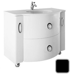 Водолей Тумба под раковину Милана 110 Чёрная – фотография-1