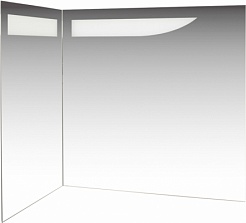 De Aqua Зеркало Трио Люкс L угловое – фотография-1