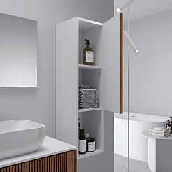 Зов Шкаф-пенал Кито 27 белый/тростник – фотография-5