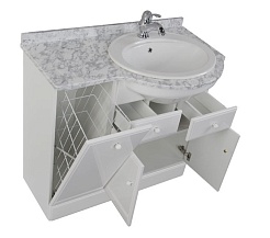 Aquanet Тумба с раковиной "Марсель 90" c б/к R – фотография-6