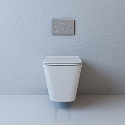 Esbano Унитаз Gartez подвесной безободковый белый – фотография-3