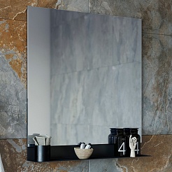 Sanflor Зеркало Тайлер 70 черный муар – фотография-2