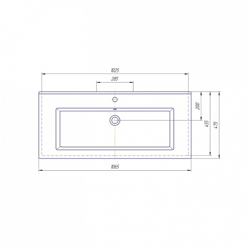 СанТа Мебель для ванной Вегас 105 напольная с зеркальным шкафом Вегас 110 – картинка-3