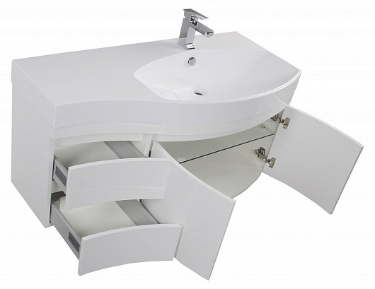 Aquanet Тумба с раковиной Опера 2-115 R белая (169654) – картинка-5