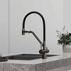 Sancos Смеситель для кухни Dora SC4003GG вороненая сталь – фотография-4