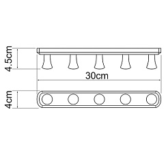 WasserKRAFT Кронштейн настенный "К-1075" – фотография-3