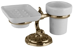 Art&Max Мыльница и стакан Barocco AM-1789-Br – фотография-1
