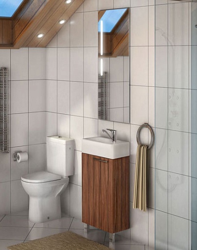 Акватон Мебель для ванной "Эклипс 46 Н" эбони темный – фото-1