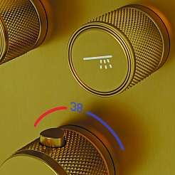 Sancos Душевой комплект Space SC3006BG брашированное золото – фотография-7