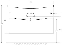 BelBagno Тумба с раковиной Marino-H60 100 подвесная Bianco Lucido – фотография-10