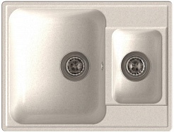 Granfest Мойка кухонная Quarz GF-Z09 Белый – фотография-1