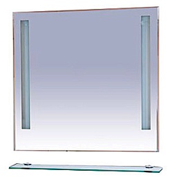 Misty Зеркало для ванной Лика 90 прозрачная полка – фотография-1